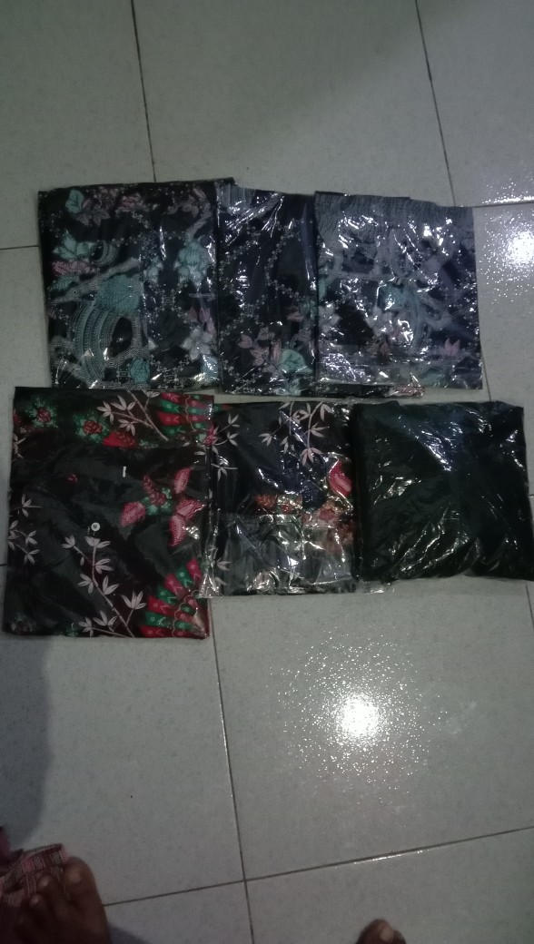 Promo Batik Couple Keluarga Sarimbit Sania Ruffle Batik Ori Ndoro Jowi Motif Jaring