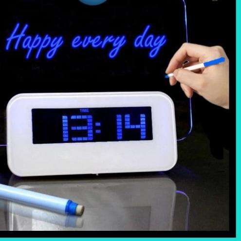 ➯ Jam Digital LED Memo / Jam Digital Meja / Jam Meja Digital - TANPA ✤