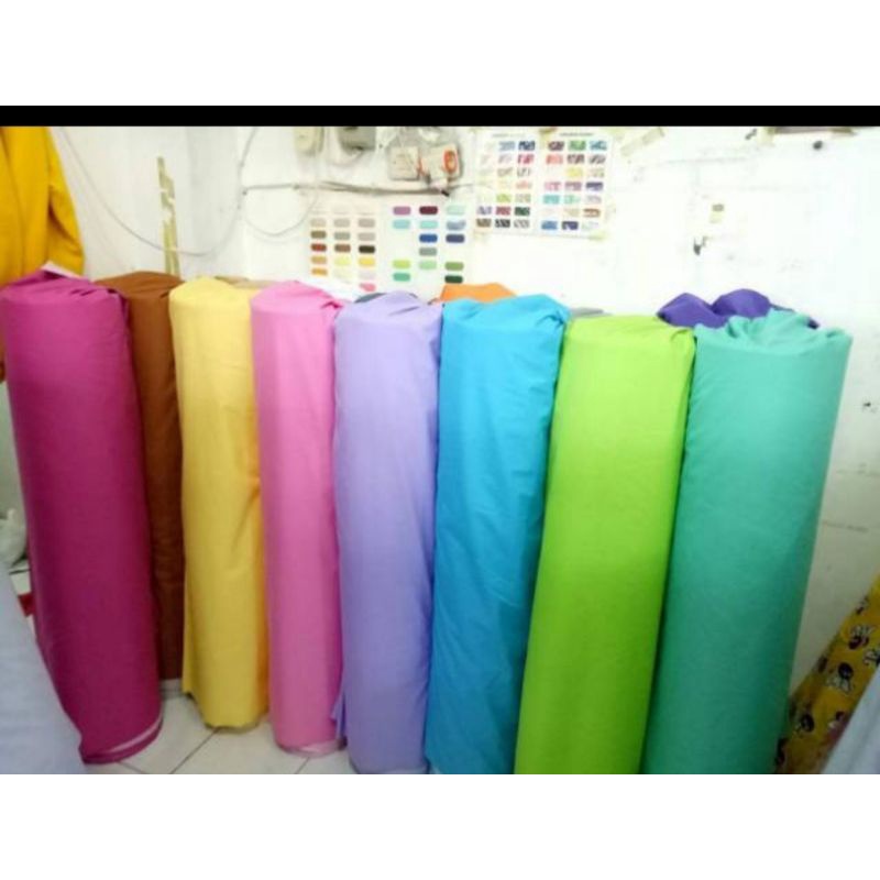 (BAGUS UTK BAJU APD)Bahan kain waterproof 100%katun latex asli bacan&amp;saga