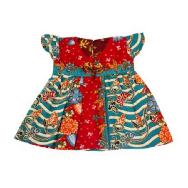 Dress Batik Bayi/Baju Batik Perempuan/Terusan Bayi