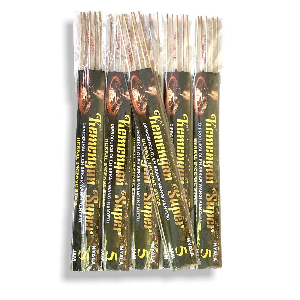 Dupa Hio Jumbo 5 jam Kemenyan Super Herbal Panjang 40 cm Abu Dingin isi 5 Stick Produksi Sekar Wangi