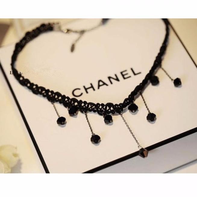 New KALUNG CHOKER KALUNG PESTA GOTHIC KOREA RENDA - Hitam