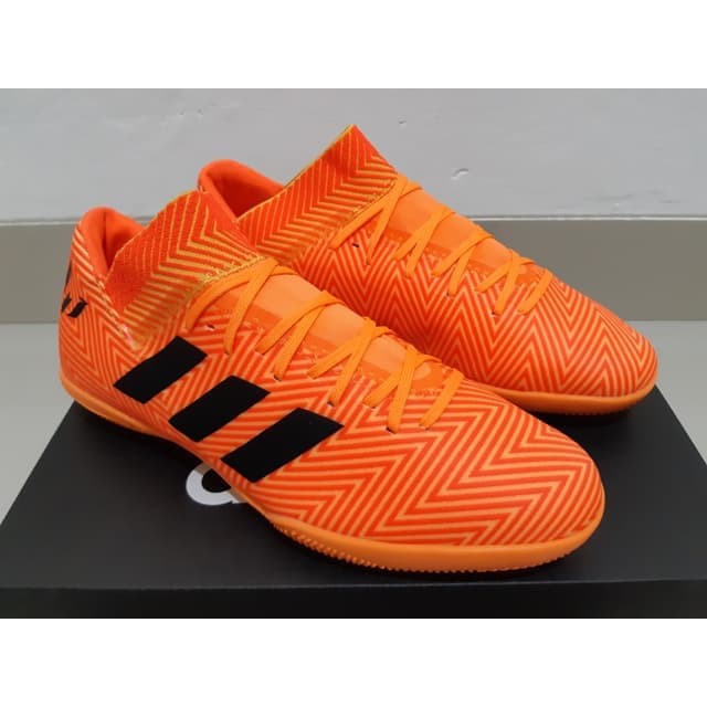 {KUALITAS TERBAIK}     Sepatu Futsal Adidas Nemeziz Messi 18.3 Energy Mode Orange
