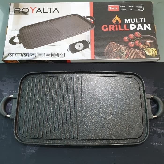 MULTI GRILL PAN ROYALTA ALAT PANGGANG SATE SERBAGUNA BERGARANSI RESMI 1 TAHUN MANTAP