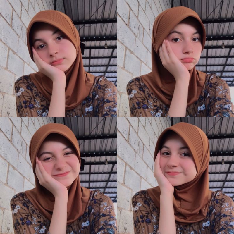 Bergo Mini Ori | Hijab Sport Jersy Instan Premium | FREE JARUM PENTUL-2