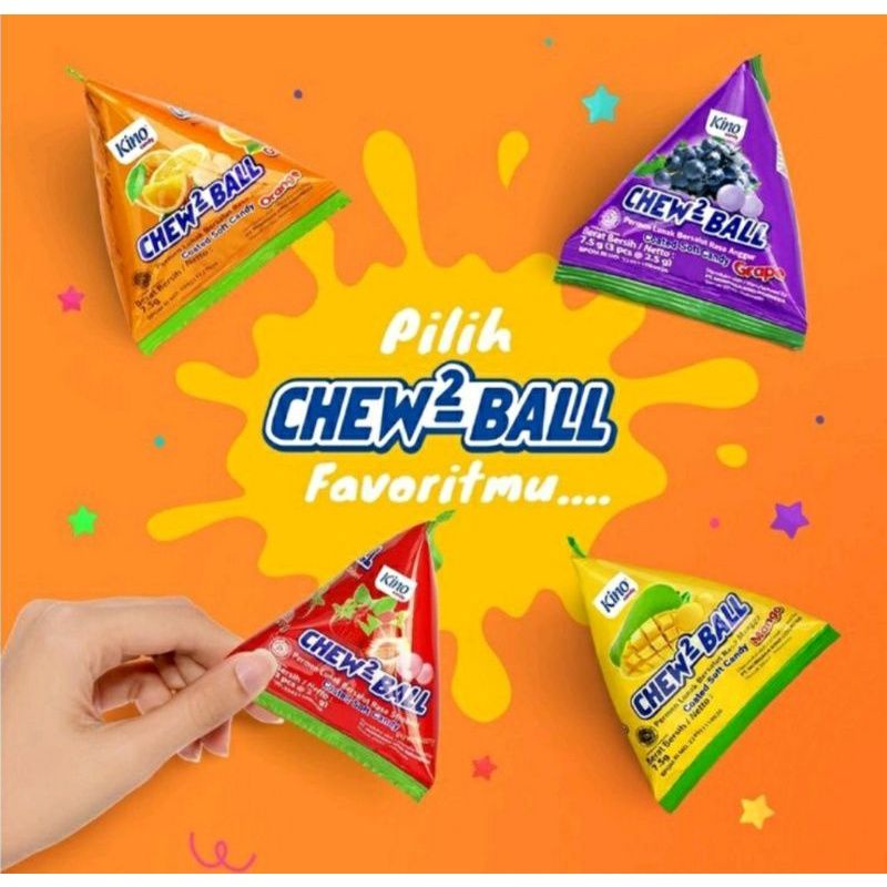 

permen chew² ball iso 10pcs- pemen bola-pemen lunak-jajan jadul-aneka permen buah