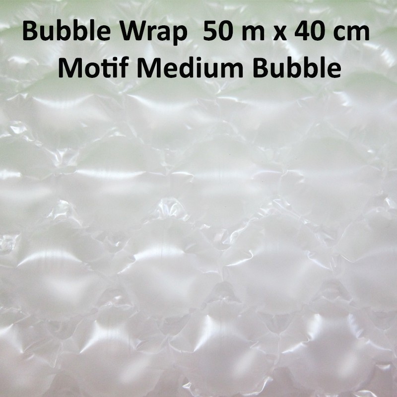 Bubble Wrap ukuran 50m x 40cm Motif Medium Bubble