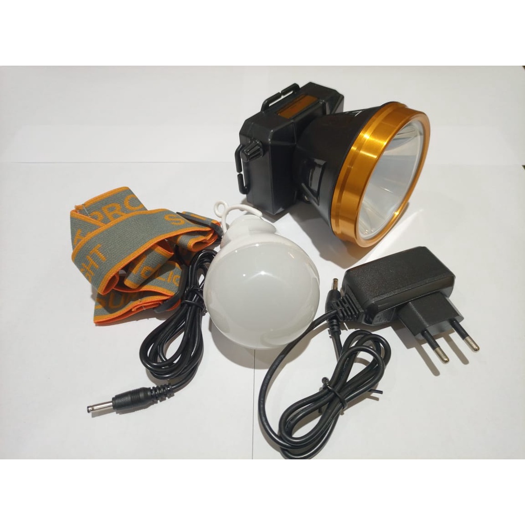 Senter Kepala Led Sunpro 10 Watt SL-8807 Bonus bohlam Sunpro