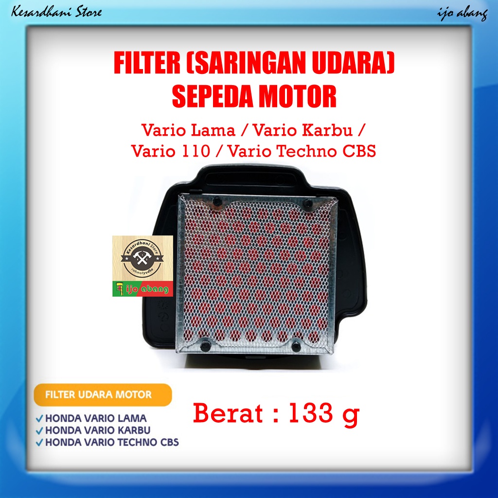 Filter Saringan Udara Motor Air Filter HONDA VARIO LAMA / Vario Karbu / Vario 110 / Vario Techno CBS