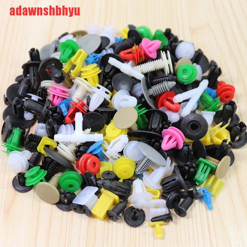 100pcs/set Rivet Pengencang Pintu Mobil Universal Campur Bahan Plastik