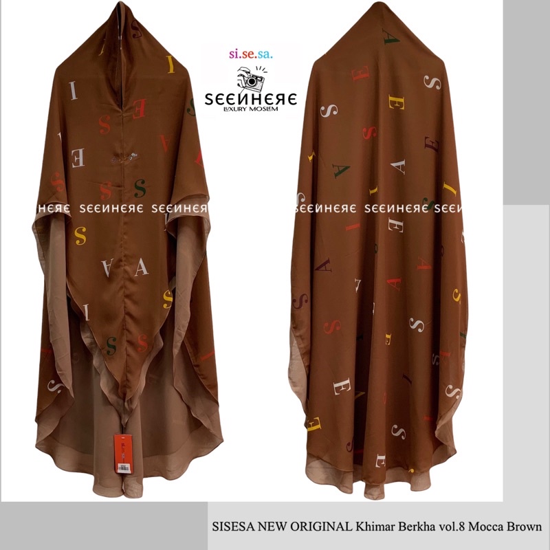 SISESA NEW ORIGINAL GUARANTEED - Khimar Berkha Vol.8 Mocca Brown