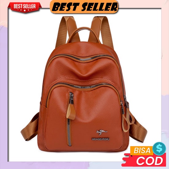 Cod Ransel Mini Kulit Sintetis Motif Jait-Jait Bordir / Ransel Wanita Remaja Murah / Tas Ransel Rans