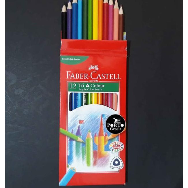 

Faber Castell Castel Colour Grip Pensil Warna Anak TK isi 12