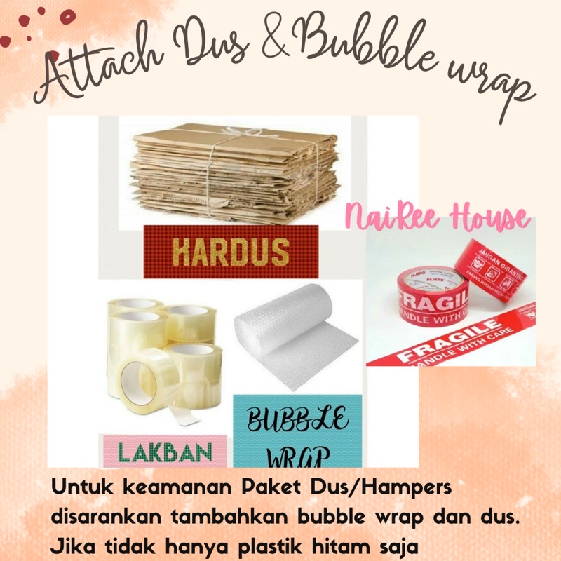 

BUBBLE WRAP DAN DUS BEKAS TAMBAHAN PACKGING