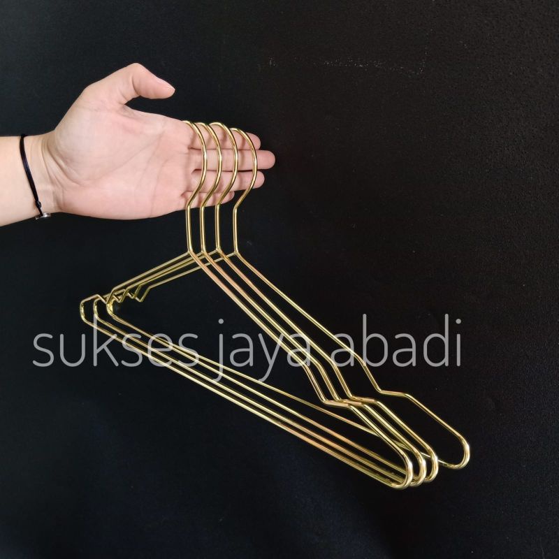Hanger Gold / Hanger Rosegold / Hanger Baju / Hanger Baju Unik / Hanger Butik (SATUAN)