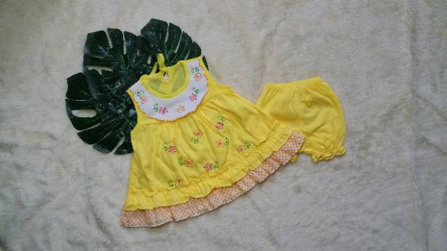 Ss#1002 Setelan Bayi 3-12 bulan / Dress Baby Orin Bahan Kaus