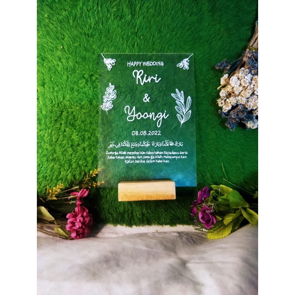 akrilik Lettering/ akrilik Custom simpel/ kado nikah/ kado wisuda / kado ultah