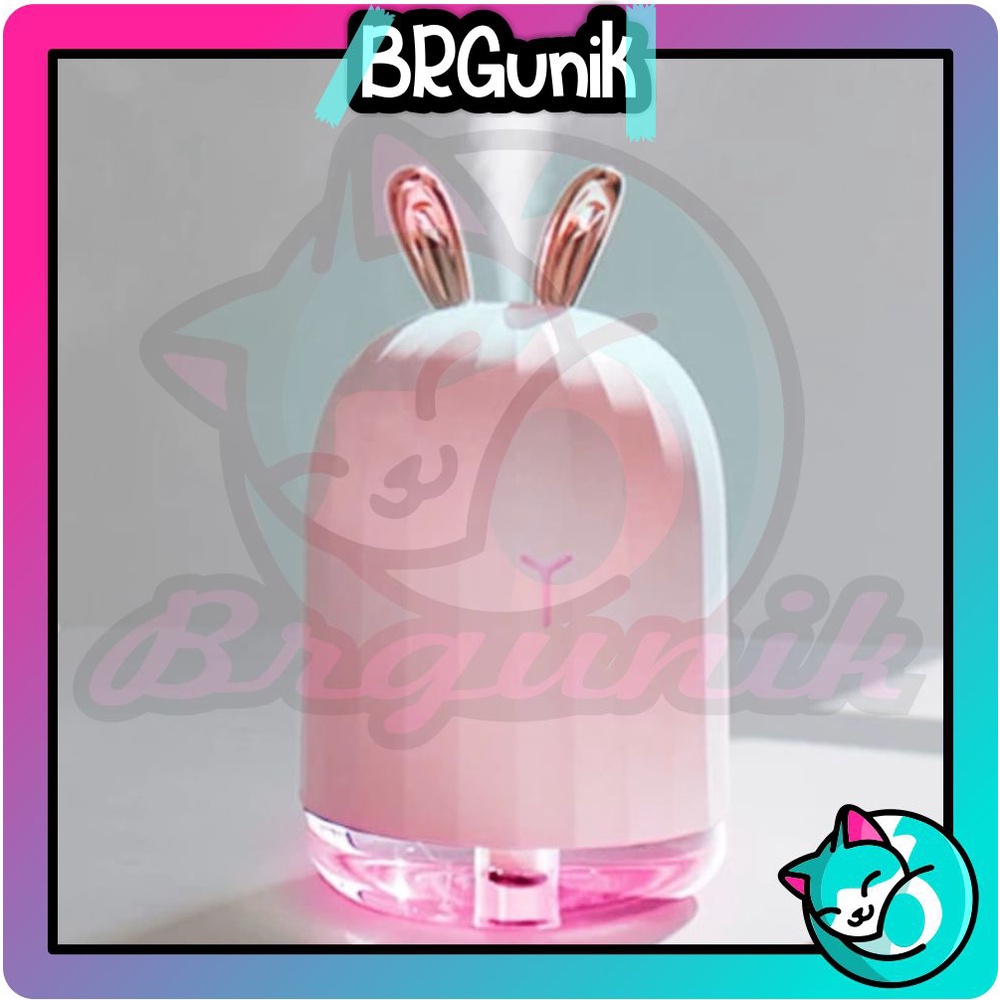 BRGUNIK Cool Mist Humidifier Purifier Motif Rusa Pelembab Udara with LED Light Warna Warni R413