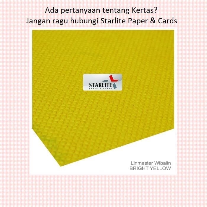 Kertas Covering Paper LINMASTER BRIGHT YELLOW