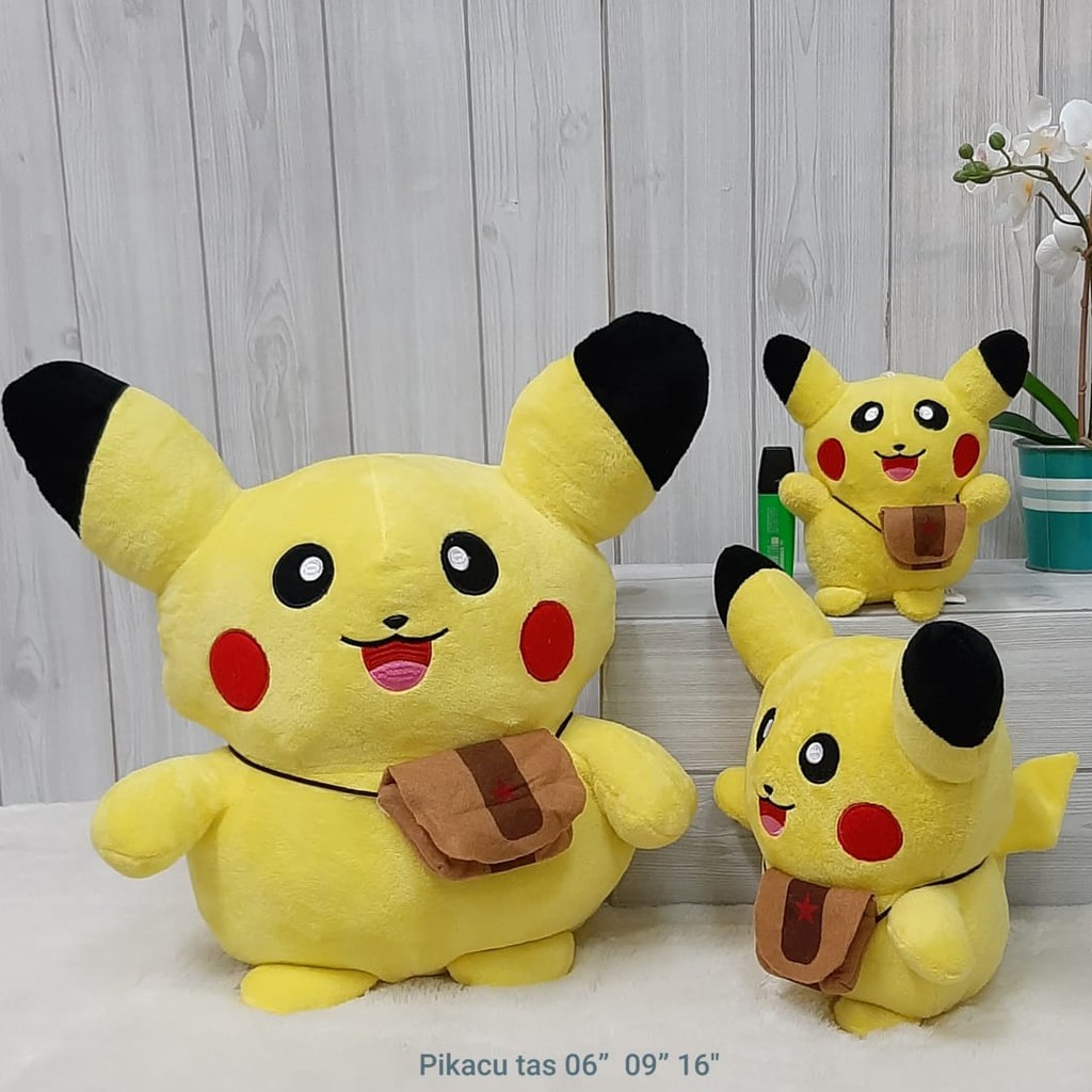 Boneka Teman Pokemon Go Pikacu Tas 40cm import kado hadiah souvenir