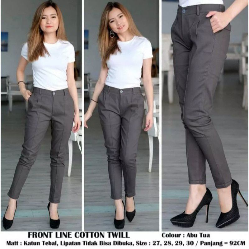 CELANA CHINO WANITA KATUN TWILL PENSIL SKINNY /CHINO WANITA/CHINOS WANITA/CELANA KATUN WANITA