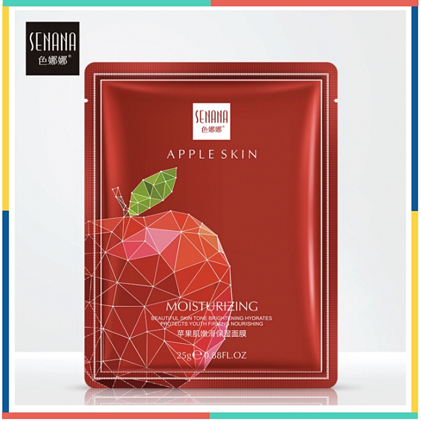 SENANA Apple Sheet Mask Masker Wajah Pelembab BQ028