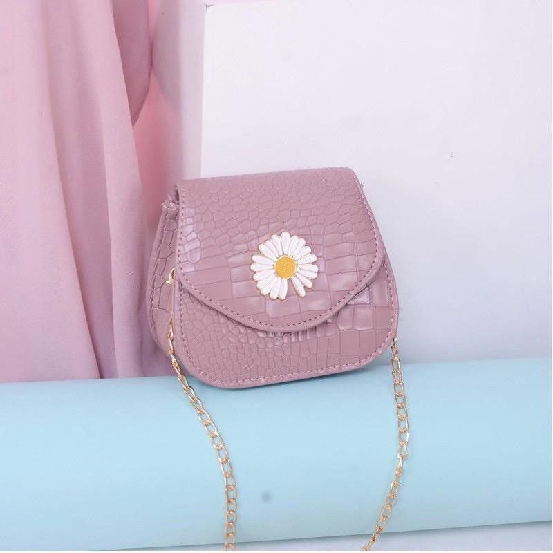 GTB - Tas Selempang wanita / Mini Bag Flower / Tas Wanita Rantai / Slingbag AISHA fashion