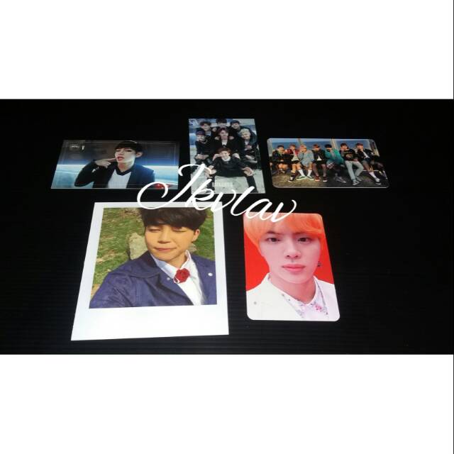 BTS photocard / pc Taehyung , Jimin , Jin &amp; grup (Album Dark&amp;wild ,YNWA ,Young forever &amp; LY answer )