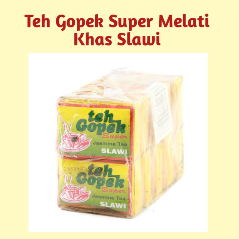 Jual Teh Gopek Super Jasmine Tea Slawi Minuman Teh Pack Isi Pcs Shopee Indonesia