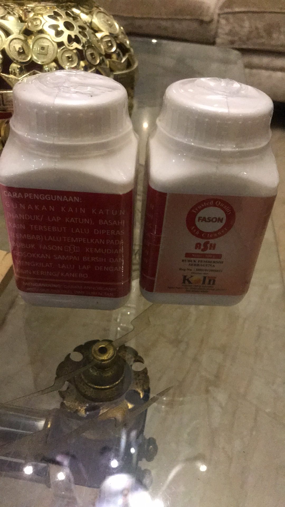 Bubuk Fason Ash Cleaner Bubuk Pembersih Serbaguna Noda Kerak, Kaca, Jamur Kaca , Stainless ,shower