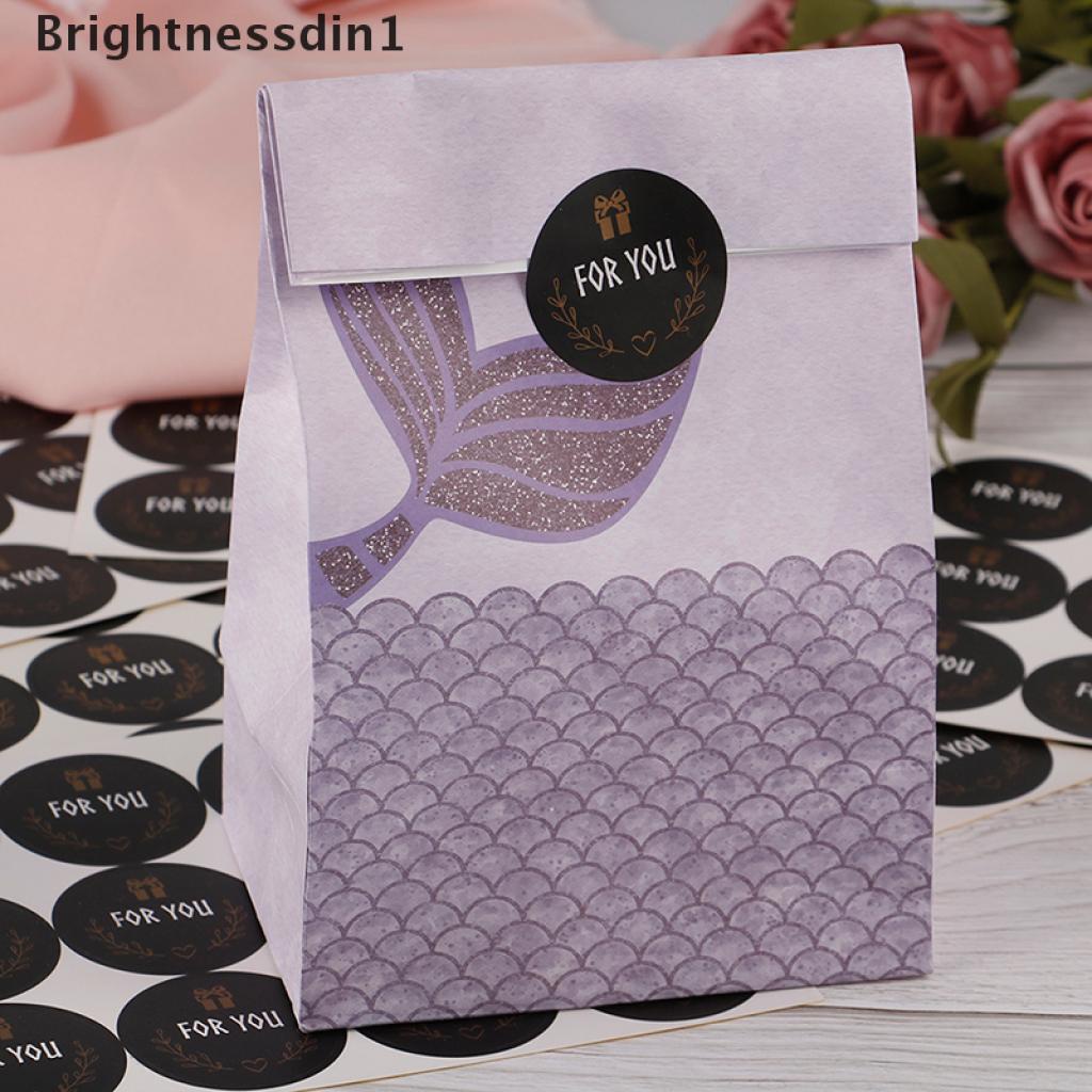 120pcs Stiker Segel Bentuk Bulat Tulisan For you Warna Hitam Untuk Hadiah