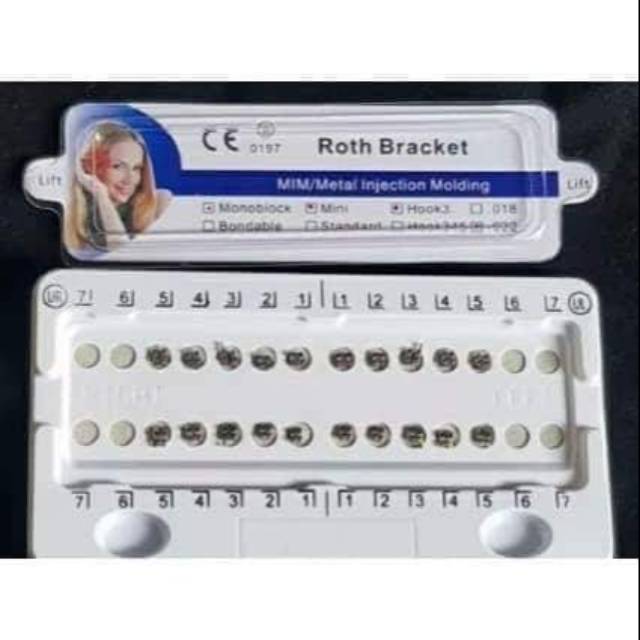 BRACKET MINI ROTH WITH HOOK BRACES BEHEL GIGI ORTHO -  Bracket Dental Untuk Perbaikan Gigi High Quality - Braces Orthodontic ortho Kawat