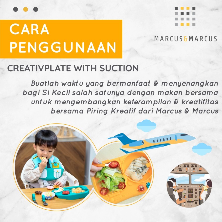 Marcus &amp; Marcus | Creativplate With Suction - Green