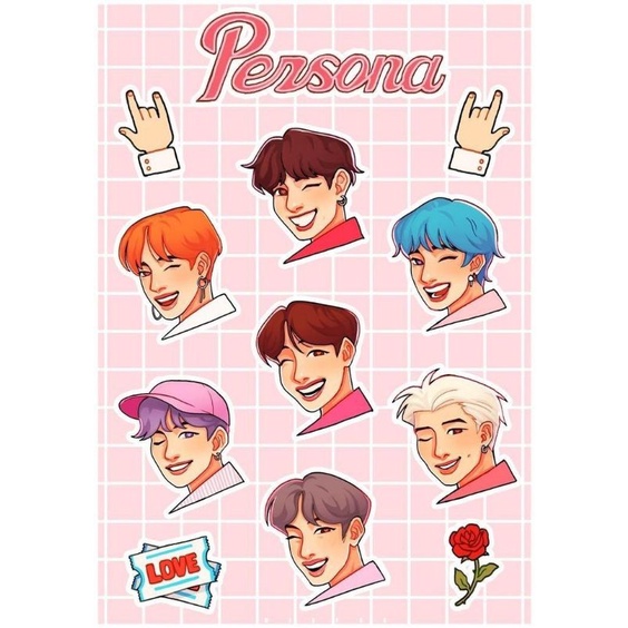 

Kpop tiny tan bangtan stiker sticker pesona