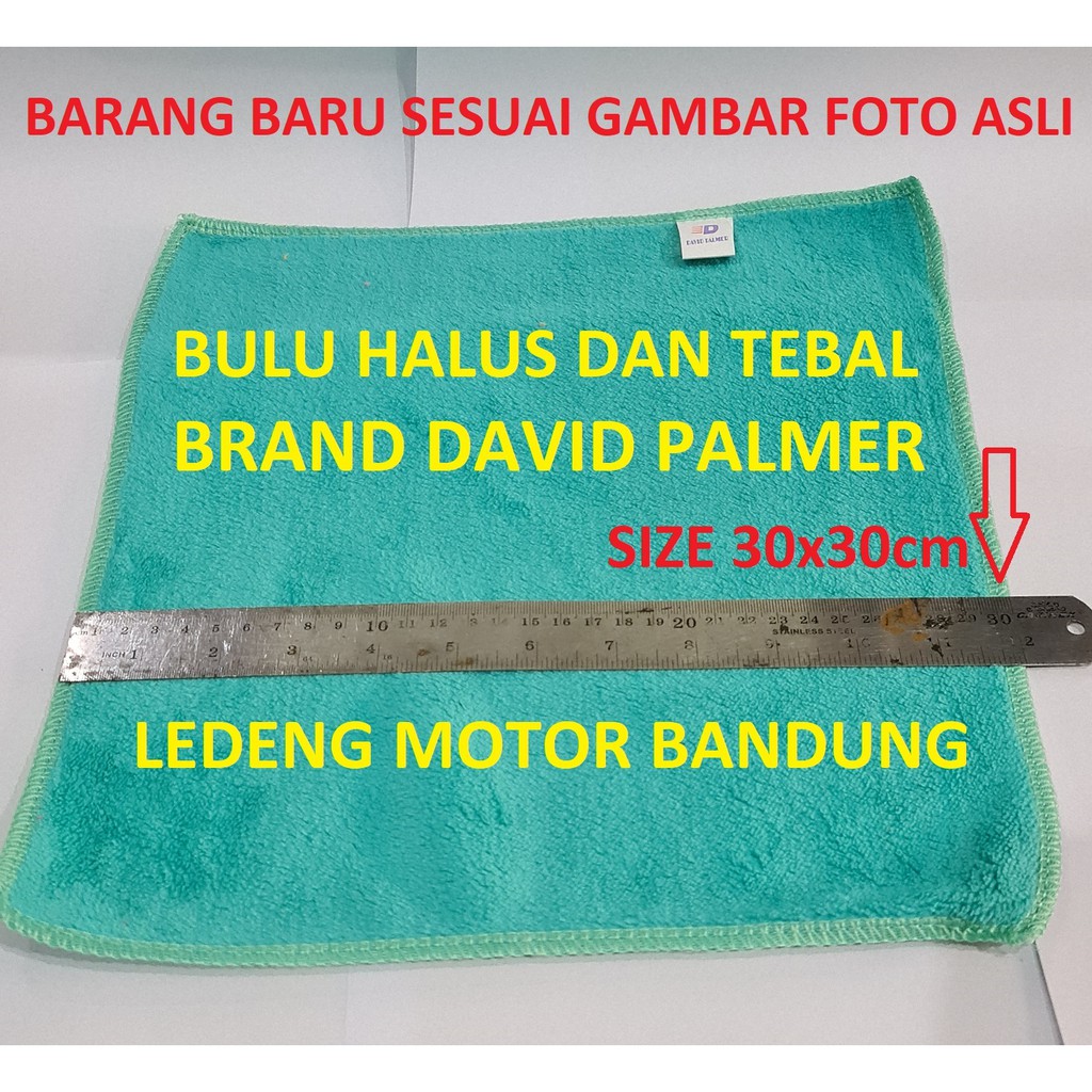Tebal Microfiber David Palmer Kain Lembut Lap Halus Cuci Body Mobil Motor Dapur Piring Kotor