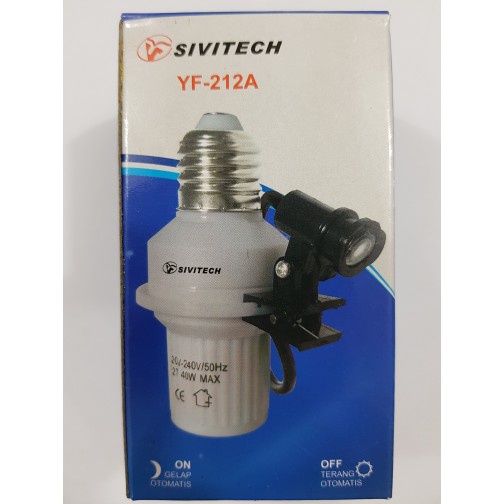 Fitting Fiting Lampu Otomatis Sensor Cahaya Sivitech YF 212A