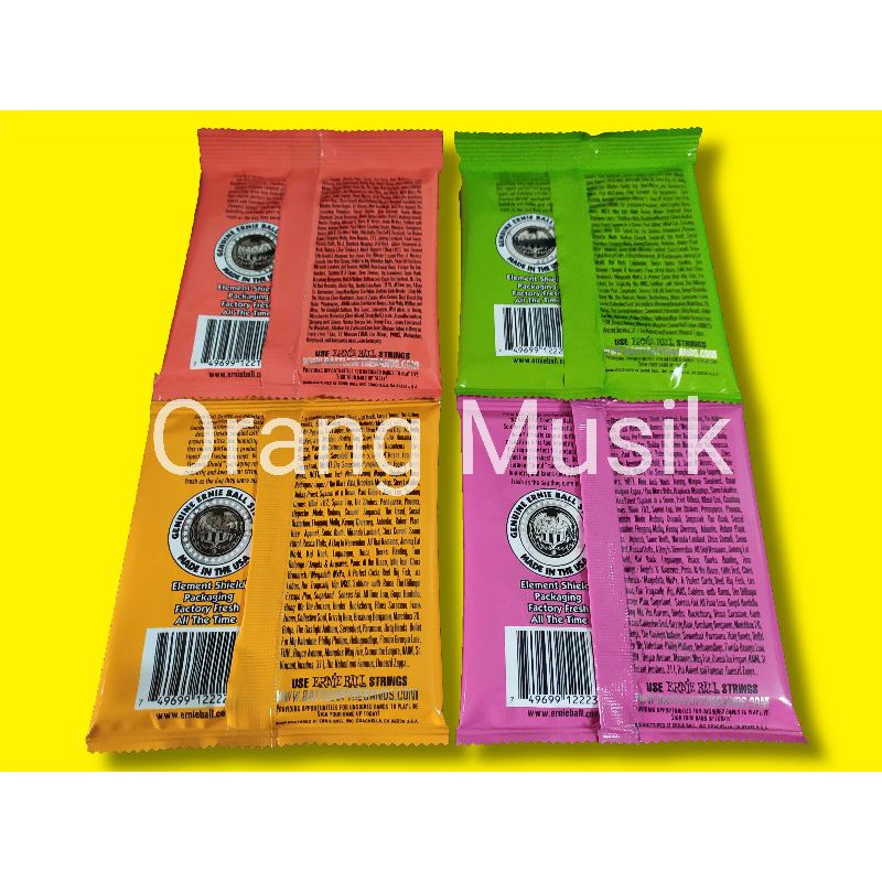 Senar Gitar Elektrik Ernie Ball Slinky Import Ukuran 08 09 010 011