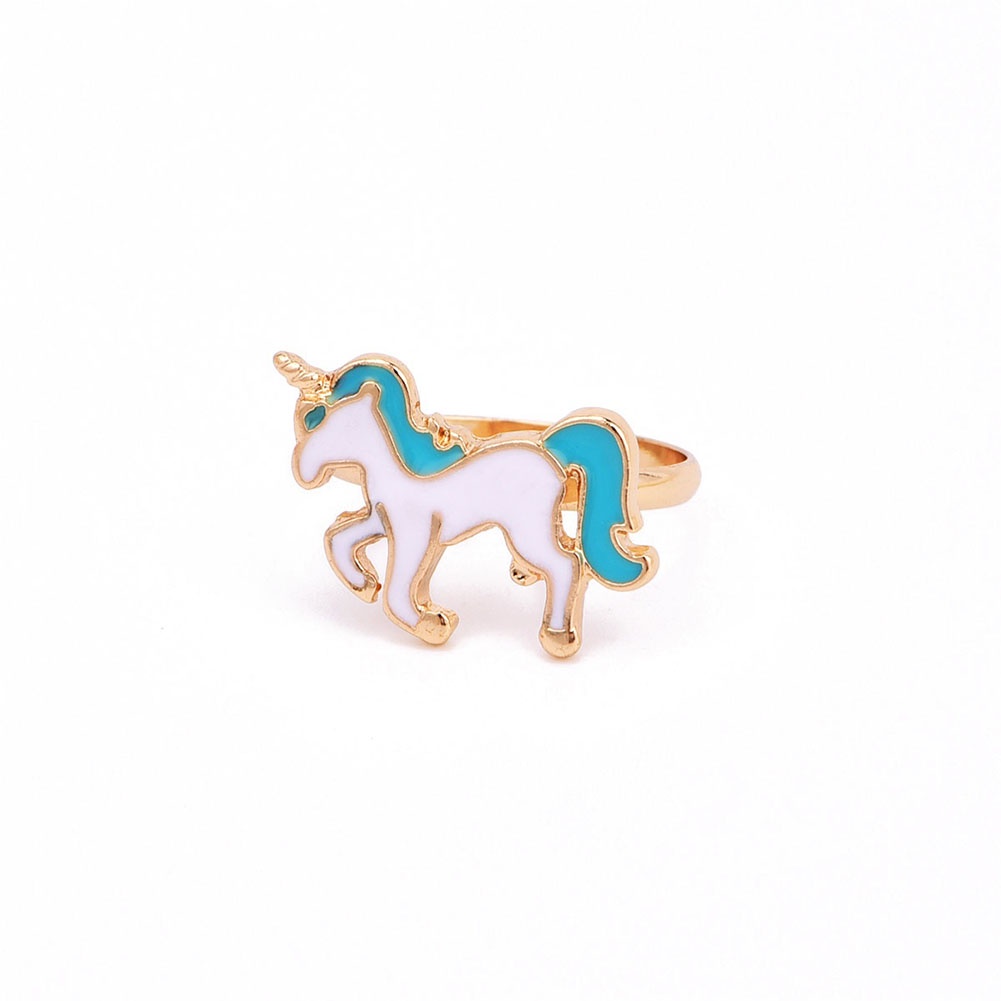 Hu Hu Hu Hu Hu Alat Bantu Pasang Kacamata♡ Cincin Enamel Model Kartun Dongeng Untuk Wanitaanak Perempuan