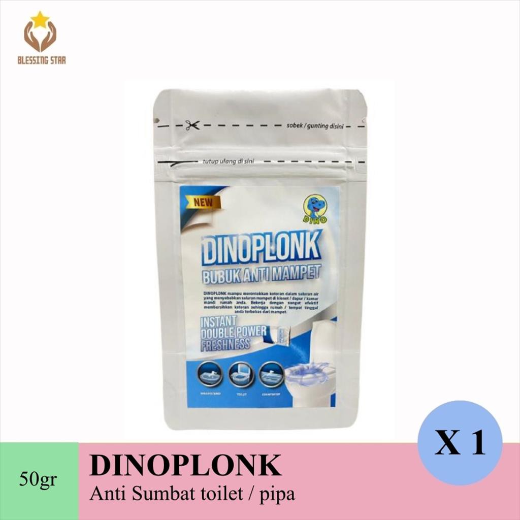 Anti sumbat toilet dan pipa pengurai mampet DINOPLONK 50gr