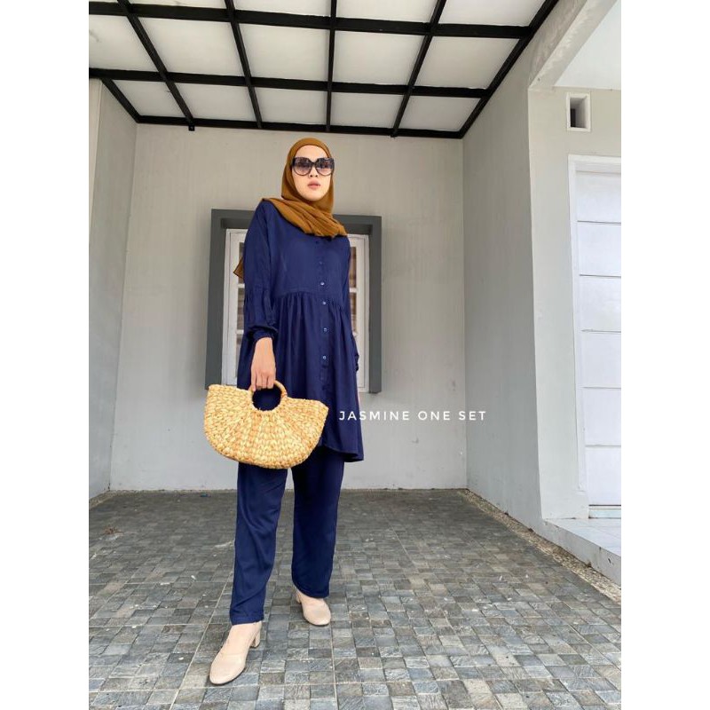 jasmine one set (tunik set celana)