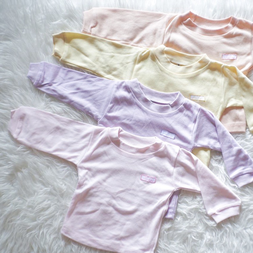 BAJU SETELAN POLOS PENDEK PANJANG BABY ANAK BAYI