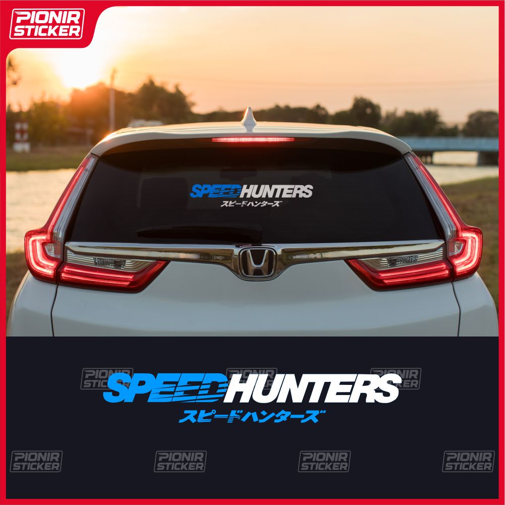 Stiker Mobil Speed Hunter cutting sticker huruf kanji