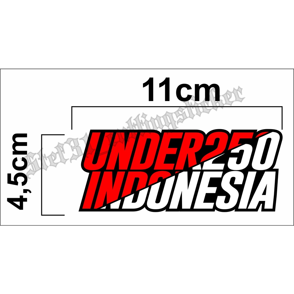 

Stiker cutting under250 Indonesia