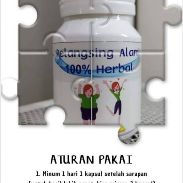 Pelangsing alami 100% herbal