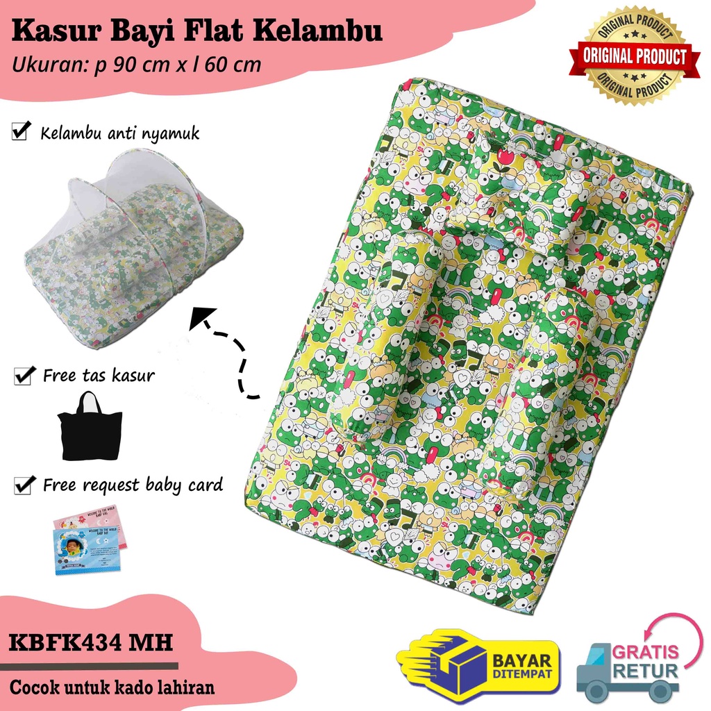 Kasur Bayi Flat Paket Perlengkapan Bayi Baby Gift Set Kado Lahiran Tempat Tidur Baby-KBFK434MH