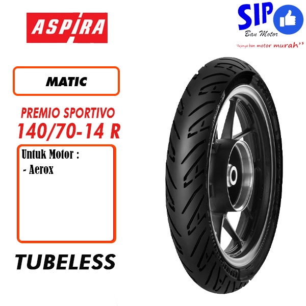 Ban motor matic Aspira Premio Sportivo 140 70 14 R Tubeless