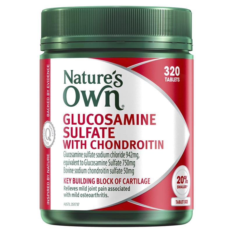 Nature's Own Glucosamine Sulfate 1500 With Chondroitin 160 Tablets