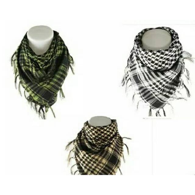 Murah Shemagh airsoft import halus / sorban / keffiyeh - army green