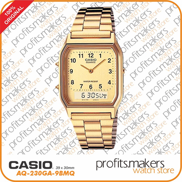 CASIO AQ - 230 GA - 9BMQ / AQ230GA Jam Tangan / Watch 100% ORIGINAL