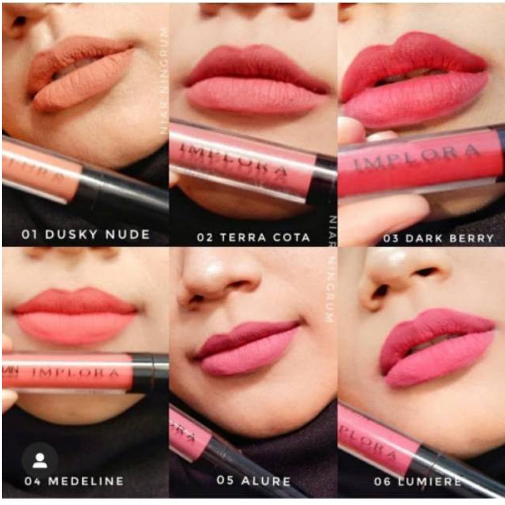 [READY 12 WARNA]Lipstik Matte Implora Urban Lip Cream Lipstick mate